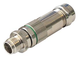 BULGIN LIMITED PXMBNI12FIM08XSCPG9 传感器连接器, Buccaneer M12 X Coding Series, M12, 公, 8路, 焊接插头, 直形线缆安装