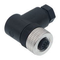 HIRSCHMANN ELWIKA 5012 PG9 传感器连接器, E Series, M12, 母, 5路, 螺丝插座, 直角线缆安装