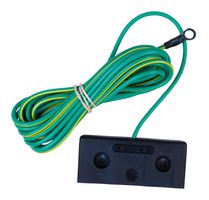DESCO 09835 ESD Grounding Block, Common Point, Black, 10ft, 10 mm Stud Size