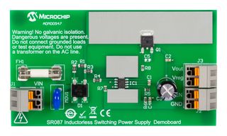 MICROCHIP ADM00947 演示板, SR087DB1开关电源, 无电感, 12.6V/5V输出