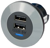 ALFATRONIX PV65R DFF USB充电器插座, PV65R, 1.5 A, 2端口, USB A