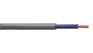 MULTICOMP PRO PP002118 线缆, 绞合连接线, 双重绝缘, 6181Y / BS6004, 每米, PVC(聚氯乙烯), 蓝色、灰色