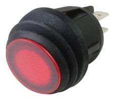 MULTICOMP PRO MCR13-244B8-02 Rocker Switch, On-Off, DPST, Non Illuminated, Panel Mount, Red, R13