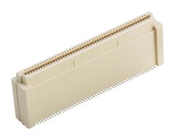 AMPHENOL COMMUNICATIONS SOLUTIONS 10144517-061802LF Mezzanine Connector, Receptacle, 0.8 mm, 2 Rows, 60 Contacts, Surface Mount, Copper Alloy