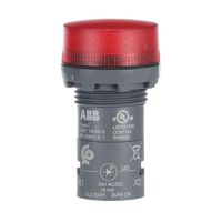 ABB 1SFA619403R5021 发光二极管指示器 面板安装, 红色, 24 V, 22.3 mm, 16 mA, IP66, IP67, IP69K, NEMA 1, 3R, 4, 4X, 12, 13