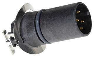 AMPHENOL LTW MSBS-05PMMT-EE0001 Sensor Connector, M Series, M12, Male, 5 Positions, PCB Pin, Straight Panel Mount
