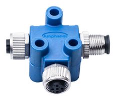 AMPHENOL LTW HMC-050505-FMF-TS001 连接器配件, T形适配器, Amphenol LTW NMEA 2000系列工业圆形连接器, NMEA 2000