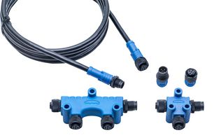 AMPHENOL LTW HPC-P-001 连接器套件, 塑料, 工业, 9件NMEA 2000系列多T型连接器, 终端插头/插座, 2M/5M/10M尺寸电缆, NMEA 2000