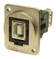 CLIFF ELECTRONIC COMPONENTS CP30207NM3 USB Adapter, USB Type B Receptacle, USB Type A Receptacle, USB 2.0