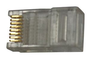 MULTICOMP PRO MC002982 Modular Connector, RJ45 Plug, 1 x 1 (Port), 8P8C, Cat5e, Cat6, Cable Mount