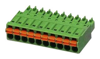 PHOENIX CONTACT 1748079 插拔式接线端子, 3.81 mm, 12 路, 24 AWG, 16 AWG, 1.5 mm², 推入式