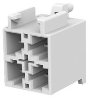 TE CONNECTIVITY - AMP 179848-1 引脚针座, 线至板, 6.5 mm, 2 排, 4 触点, 通孔直型, Power Double Lock