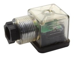 MOLEX 121064-0097 圆形DIN阀连接器, BRAD DIN 阀, PG9, 直角, DIN Form B, 2极+接地, 24V, 16 A, 11 mm