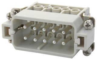 MOLEX 93601-0139 重载型连接器, 93601 Series, 插入件, 10触芯, 10A, 插头, 螺丝销