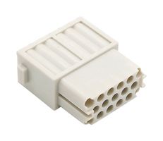 MOLEX 93601-0558 重载型连接器, 93601 Series, 插入件, 17触芯, 10A, 插座, 压接槽-无触芯
