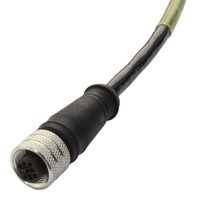 MOLEX 120010-0008 Sensor Cable, BRAD Micro-Change, M12 Receptacle, Free End, 4 Positions, 5 m, 16.4 ft