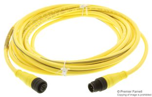 MOLEX 120066-0692 传感器电缆, BRAD Micro-Change, Micro-Change插头, Micro-Change插座, 4路, 5 m, 16.4 ft