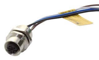 MOLEX 120031-0004 传感器电缆, M8 插头, 自由线端, 3路, 300 mm, 11.8 ", Nano-Change 120031 Series