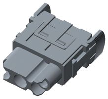 TE CONNECTIVITY T2111032201-007 重载型连接器, HMN, 插入件, 3触芯, 插座, 压接槽-无触芯
