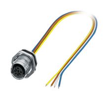 PHOENIX CONTACT 1027670 Sensor Cable, M12 Receptacle, Free End, 4 Positions, 500 mm, 19.7 "
