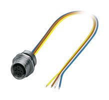 PHOENIX CONTACT 1027686 Sensor Cable, M12 Receptacle, Free End, 4 Positions, 500 mm, 19.7 "