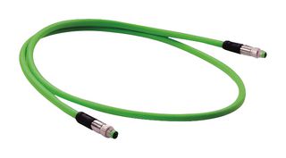 HARTING 2134C7C7477015 传感器电缆, M8 插头, M8 插头, 4路, 1.5 m, 4.9 ft