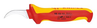 KNIPEX 98 53 13 Cable Knife, VDE, Dismantling, Sickle Blade, 190 mm Length