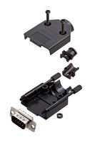 AMPHENOL COMMUNICATIONS SOLUTIONS L17DTPK-P-09+L717SDE09P D-Sub 连接器, 带后壳, 标准, 插头, DTPK-P, 9 触点, DE, 焊接杯
