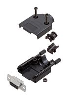 AMPHENOL COMMUNICATIONS SOLUTIONS L17DTPK-P-09+L77SDE09S D-Sub 连接器, 带后壳, 标准, 插座, DTPK-P, 9 触点, DE, 焊接杯