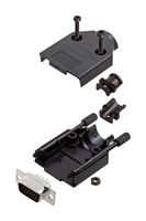 AMPHENOL COMMUNICATIONS SOLUTIONS L17DTPK-P-09+L717HDE15P D-Sub 连接器, HD, 带后壳, 高密度, 插头, DTPK-P, 15 触点, DE, 焊接杯