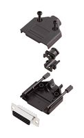 AMPHENOL COMMUNICATIONS SOLUTIONS L17DTPK-P-15+L77HDA26S D-Sub 连接器, HD, 带后壳, 高密度, 插座, DTPK-P, 26 触点, DA, 焊接杯