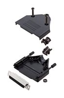 AMPHENOL COMMUNICATIONS SOLUTIONS L17DTPK-P-25+L77HDB44S D-Sub 连接器, HD, 带后壳, 高密度, 插座, DTPK-P, 44 触点, DB, 焊接杯