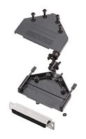 AMPHENOL COMMUNICATIONS SOLUTIONS L17DTPK-P-37+L77HDC62S D-Sub 连接器, HD, 带后壳, 高密度, 插座, DTPK-P, 62 触点, DC, 焊接杯