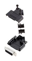 AMPHENOL COMMUNICATIONS SOLUTIONS L17D45PK-P-15+L77SDA15S D-Sub 连接器, 带后壳, 标准, 插座, D45PK-P, 15 触点, DA, 焊接