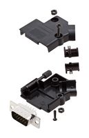 AMPHENOL COMMUNICATIONS SOLUTIONS L17D45PK-P-09+L717HDE15P D-Sub 连接器, HD, 带后壳, 高密度, 插头, D45PK-M, 15 触点, DE, 焊接