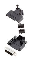 AMPHENOL COMMUNICATIONS SOLUTIONS L17D45PK-P-15+L717HDA26P D-Sub 连接器, HD, 带后壳, 高密度, 插头, D45PK-P, 26 触点, DA, 焊接