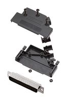 AMPHENOL COMMUNICATIONS SOLUTIONS L17D45PK-P-37+L717HDC62P D-Sub 连接器, HD, 带后壳, 高密度, 插头, D45PK-P, 62 触点, DC, 焊接