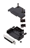 AMPHENOL COMMUNICATIONS SOLUTIONS L17D45PK-P-25+L77HDB44S D-Sub 连接器, HD, 带后壳, 高密度, 插座, D45PK-P, 44 触点, DB, 焊接