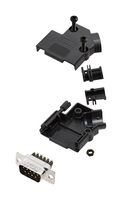 AMPHENOL COMMUNICATIONS SOLUTIONS L17D45PK-P-25+L77DB25SST D-Sub 连接器, 带后壳, 标准, 插座, D45PK-P, 25 触点, DB, 螺丝