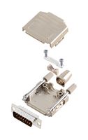 AMPHENOL COMMUNICATIONS SOLUTIONS L17DPPK15-M+L717SDA15P D-Sub 连接器, 带后壳, 标准, 插头, DPPK-M, 15 触点, DA, 焊接杯