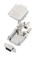 AMPHENOL COMMUNICATIONS SOLUTIONS L17DPPK09-M+L77SDE09S D-Sub 连接器, 带后壳, 标准, 插座, DPPK-M, 9 触点, DE, 焊接杯