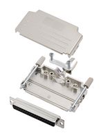 AMPHENOL COMMUNICATIONS SOLUTIONS L17DPPK37-M+L77SDC37S D-Sub 连接器, 带后壳, 标准, 插座, DPPK-M, 37 触点, DC, 焊接杯