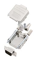 AMPHENOL COMMUNICATIONS SOLUTIONS L17DPPK09-M+L717HDE15P D-Sub 连接器, HD, 带后壳, 高密度, 插头, DPPK-M, 15 触点, DE, 焊接杯