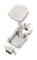 AMPHENOL COMMUNICATIONS SOLUTIONS L17DPPK09-M+L77HDE15S D-Sub 连接器, HD, 带后壳, 高密度, 插座, DPPK-M, 15 触点, DE, 焊接杯