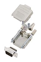 AMPHENOL COMMUNICATIONS SOLUTIONS L17DPPK09-M+L717DE09PST D-Sub 连接器, 带后壳, 标准, 插头, DPPK-M, 9 触点, DE, 螺丝