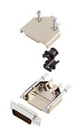 AMPHENOL COMMUNICATIONS SOLUTIONS L17DTPK-M-15+L717SDA15P D-Sub 连接器, 带后壳, 标准, 插头, DTPK-M, 15 触点, DA, 焊接杯