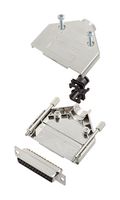 AMPHENOL COMMUNICATIONS SOLUTIONS L17DTPK-M-25+L77SDB25S D-Sub 连接器, 带后壳, 标准, 插座, DTPK-M, 25 触点, DB, 焊接杯