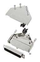 AMPHENOL COMMUNICATIONS SOLUTIONS L17DTPK-M-37+L717HDC62P D-Sub 连接器, HD, 带后壳, 高密度, 插头, DTPK-M, 62 触点, DC, 焊接杯