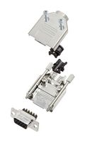 AMPHENOL COMMUNICATIONS SOLUTIONS L17DTPK-M-25+L77DB25SST D-Sub 连接器, 带后壳, 标准, 插座, DTPK-M, 25 触点, DB, 螺丝