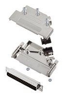 AMPHENOL COMMUNICATIONS SOLUTIONS L17D45PK-M-37+L717SDC37P D Sub Connector, With Backshell, DB37, Standard, Plug, D45PK-M, 37 Contacts, DC, Solder
